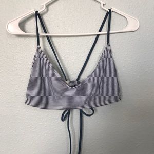 Cross-back bathing suit top